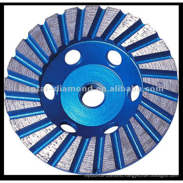 Aluminum or Metal Twin Double Turbo Diamond Grinding Cup Wheel hole:M12 M14 M16 7/8'' 5/8''-11
